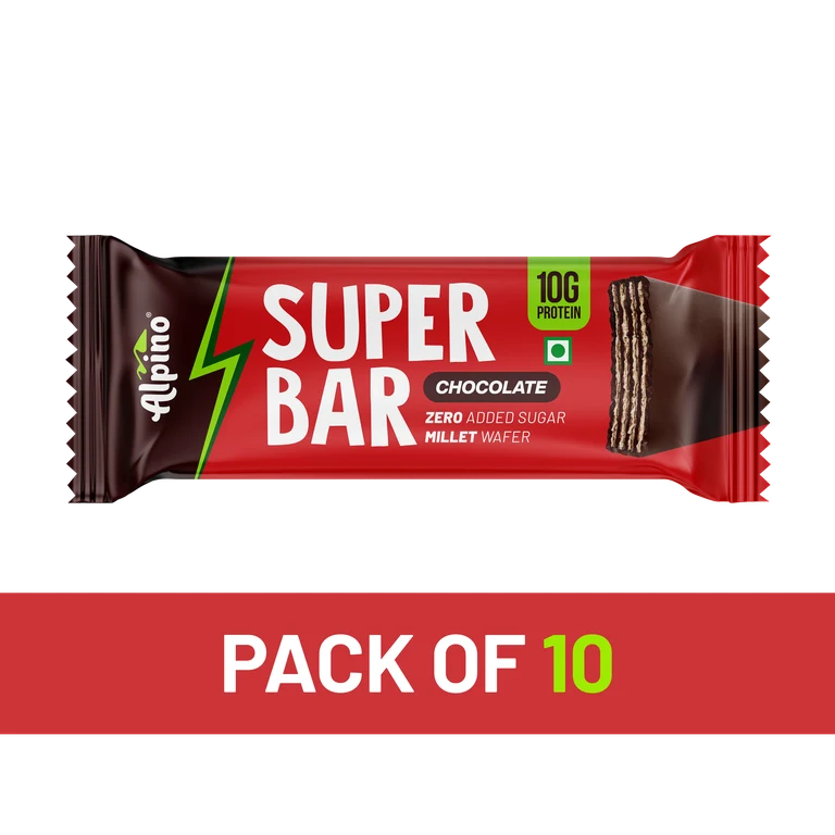 Alpino Super Bar Chocolate - Pack of 10