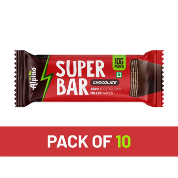 Alpino Super Bar Chocolate - Pack of 10