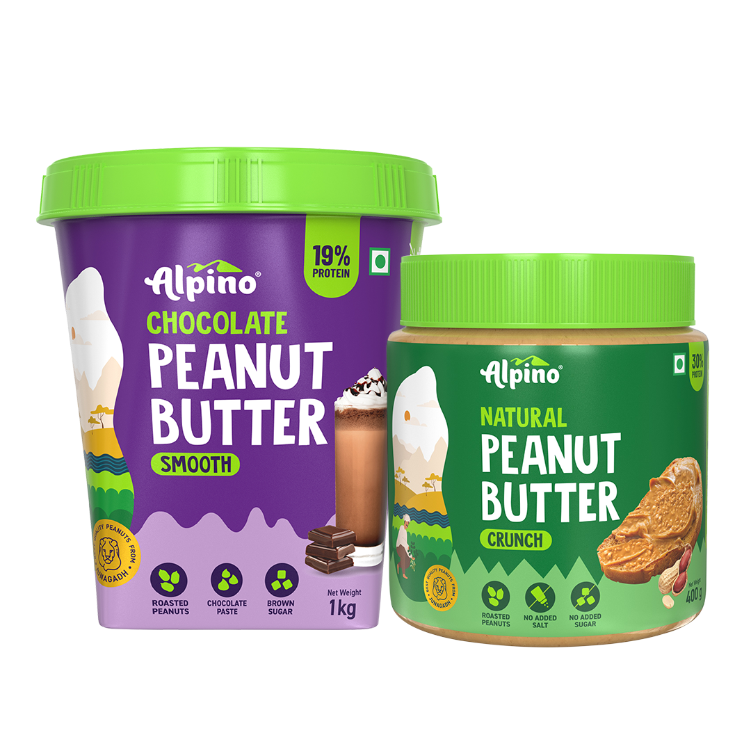 Peanut Butter Combo - Chocolate Smooth 1kg & Natural Crunch 400g - Value Pack