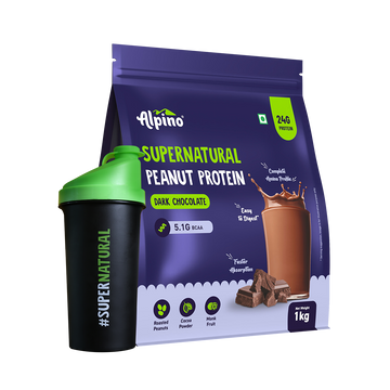 Plant protein powder with 24g Protein made from peanuts