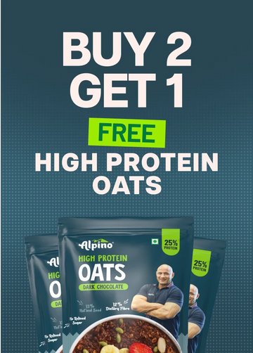 Buy 2 High Protein Super Rolled Oats Dark Chocolate, Get 1  Free (1kg, Pack of 3)