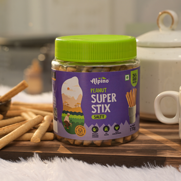 Peanut Super Stix Salty 170 G - Alpino