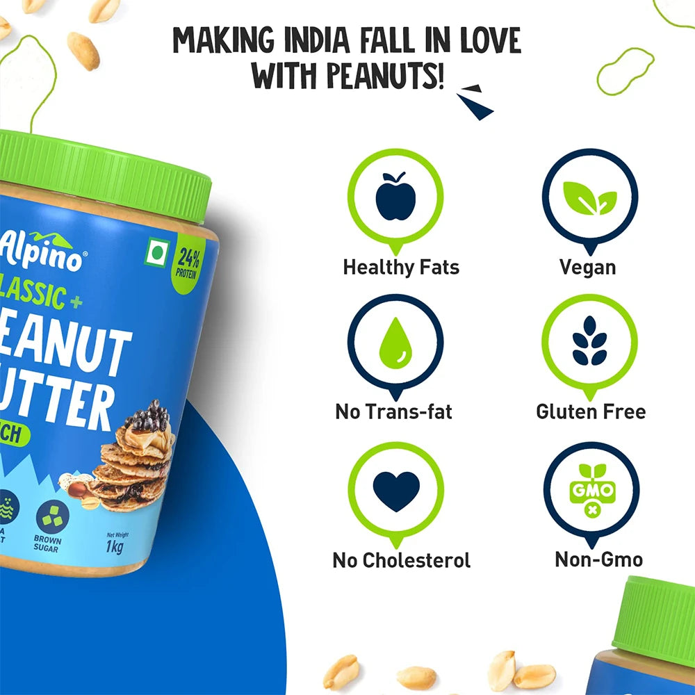 Crunch Classic+ Peanut Butter - Alpino