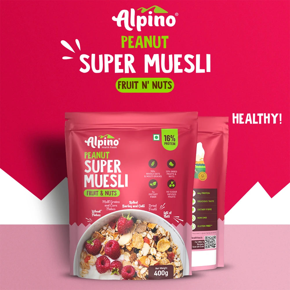 Super Muesli Fruit & Nuts 400 G - Alpino