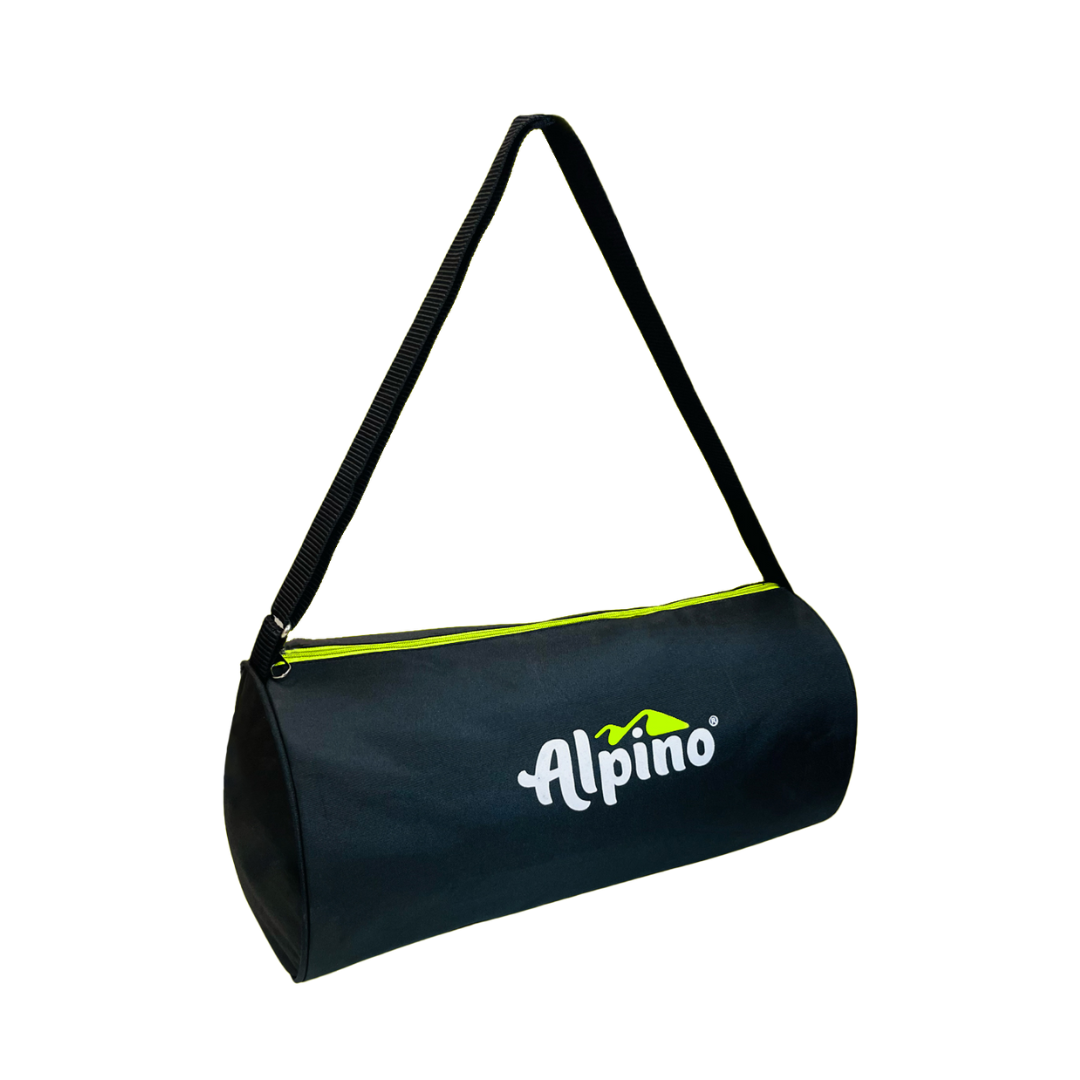 Black Alpino Gym Bag With Shoulder Strap