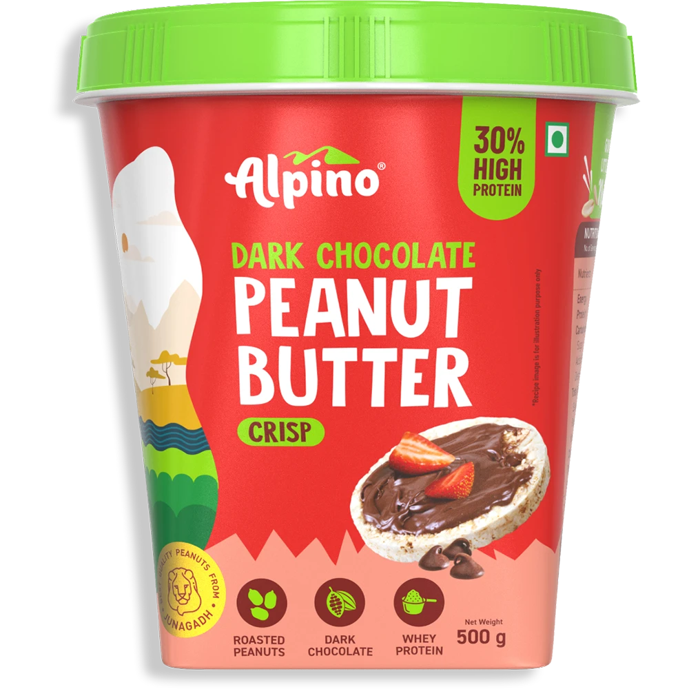 Crisp High Protein Dark Chocolate Peanut Butter - Alpino
