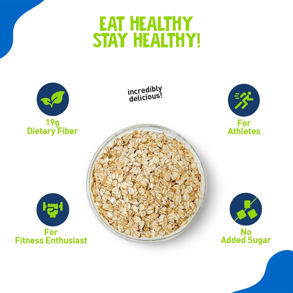 Peanut Butter Super Oats Unsweetened 1 KG - Alpino